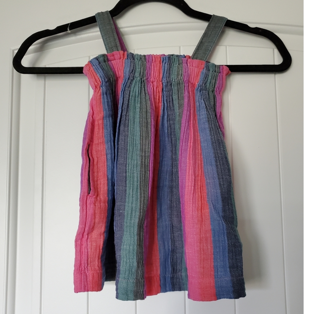 BabyGap sleeveless multi color stripe dress size 12-18 months